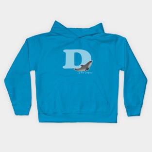 D is for Dolphin Kids Hoodie